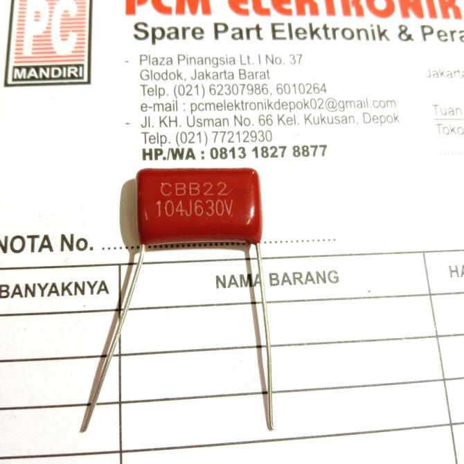 Milar 104J630V 104J 630V 104 630 100nf pcmelektrob9090 Kualitas Baik