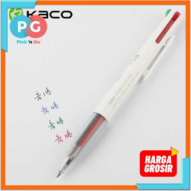 

KACO EASY 4 in 1 Multifunction Gel Pen Pena Pulpen Bolpoin 0.5mm 1 PCS - K1041 (Black Blue Red Green Ink) - PGPR