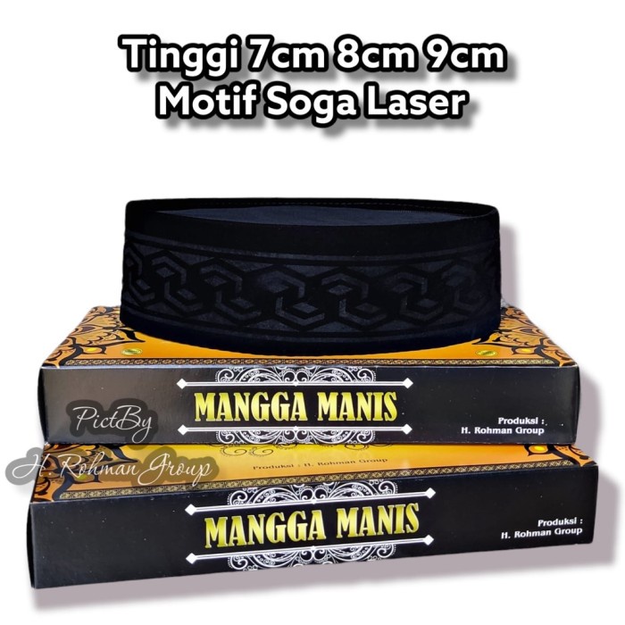 Tinggi 7-8-9-10 Beludru Laser Peci Kopiah Hitam Polos Ac Pria Super Pr