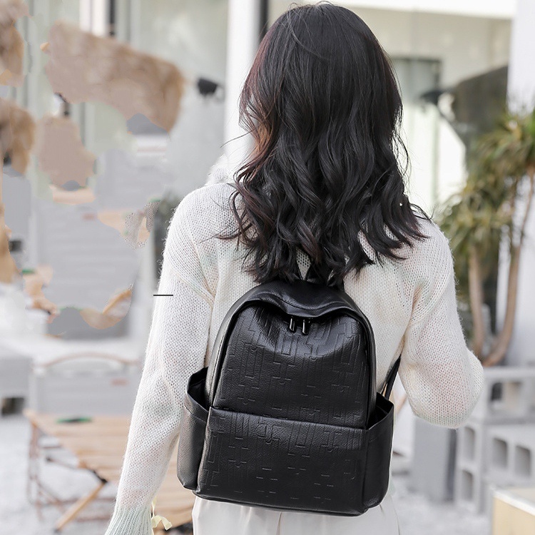 TAS RANSEL WANITA SEKOLAH KULIAH KERJA KOREA BRANDED KULIT PREMIUM ROSEDALE TA748B5 BACKPACK REMAJA KEKINIAN GENDONG PUNGGUNG HITAM BATAM CEWEK MURAH FASHION