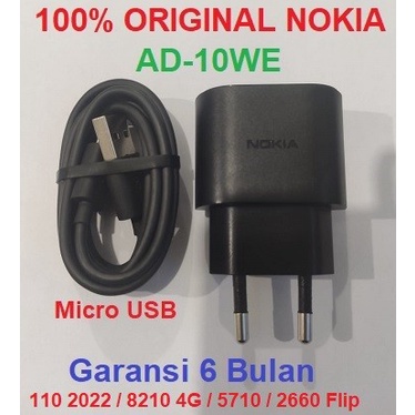 Charger NOKIA 110 2022 8210 4G 5710 Xpress 2660 Flip AD-10WE Original