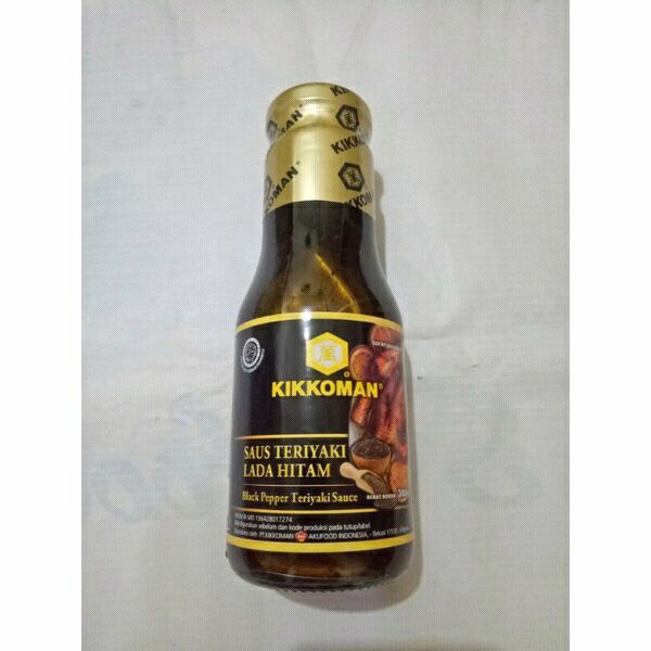 

KIKKOMAN SAUS TERIYAKI LADA HITAM HALAL 300gr