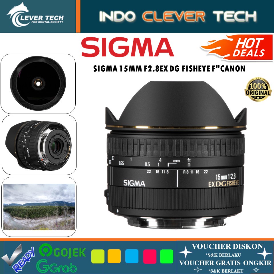 Sigma For Canon 15mm F/2.8 EX DG Diagonal Fisheye