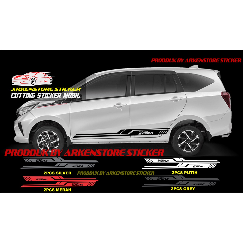 sticker mobil daihatsu sigra cutting sticker mobil sigra terbaru