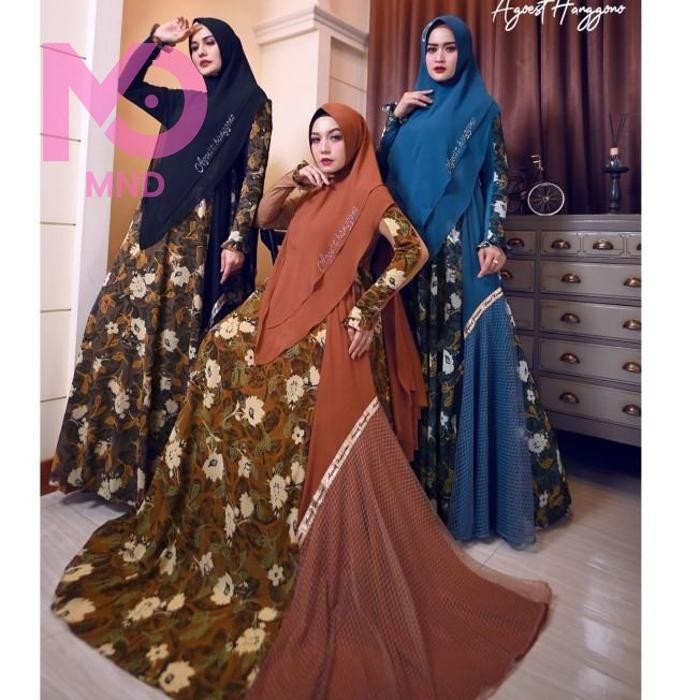 DARSHWANA by Agoest Hanggono Gamis Set Khimar Syari Mewah Elegan Bahan Premium ORIGINAL Brand