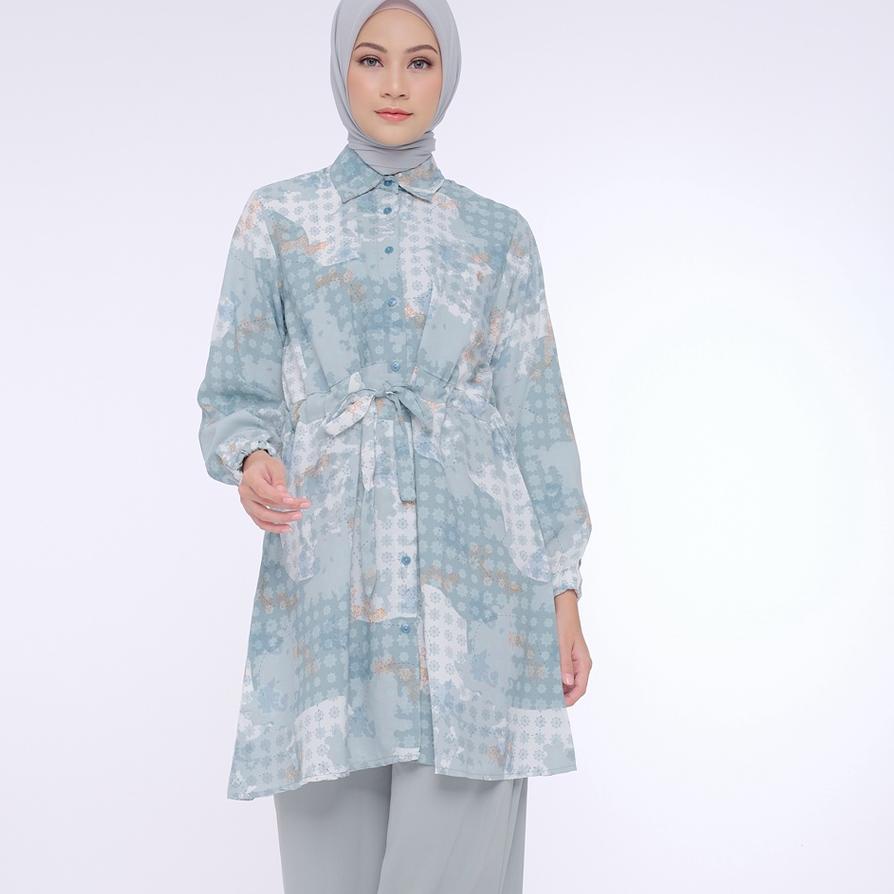 12.12 SALE BIA By Zaskia Mecca - Queen Mint Tunik - Islamic Journey In Europe - Edisi Denmark Sarimb