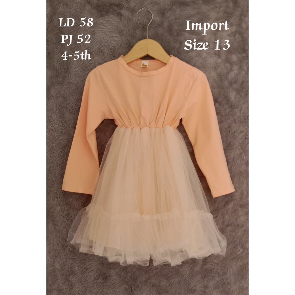 Dres kombinasi tile anak usia 4-5th