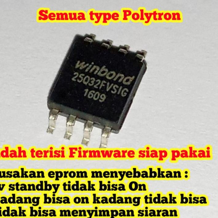 ✤ ic eprom tv LED Polytron siap pakai ➼