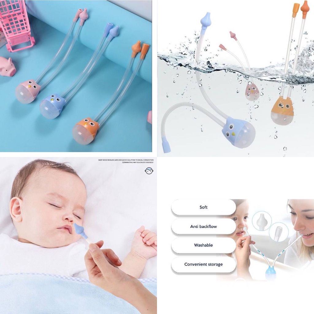 SEDOTAN INGUS BAYI / PEMBERSIH HIDUNG BAYI NASAL ASPIRATOR BAHAN SILICON