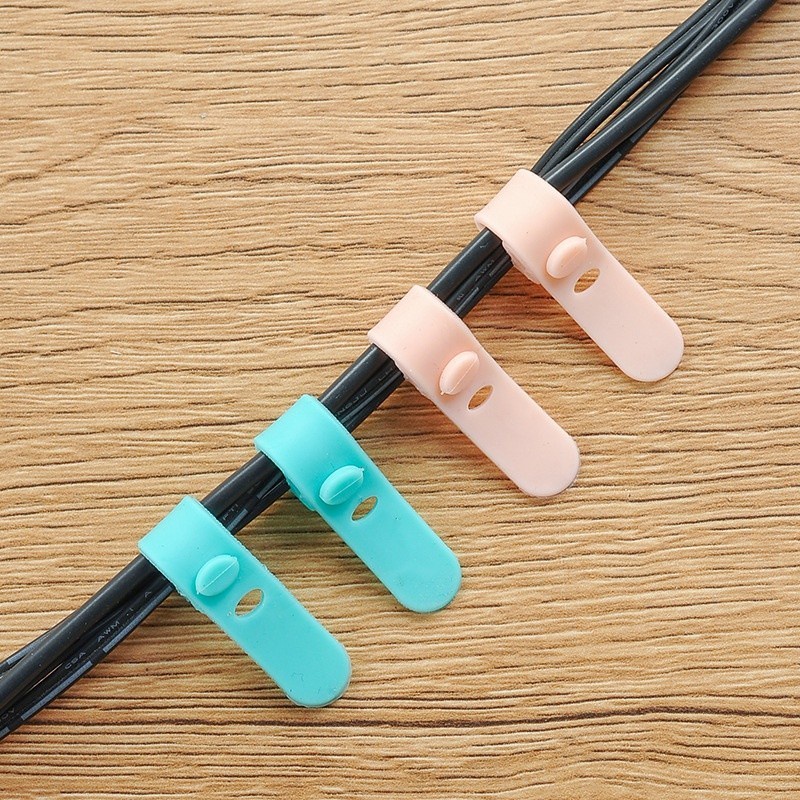 Pengikat Kabel Charger Silicon Kabel Organizer Penggulung Kabel