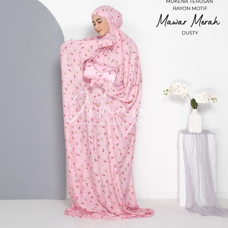 HOT SALE Mukena Terusan Rayon Bali Dewasa Rayon Motif Mukena Geblus Mukena Pocong