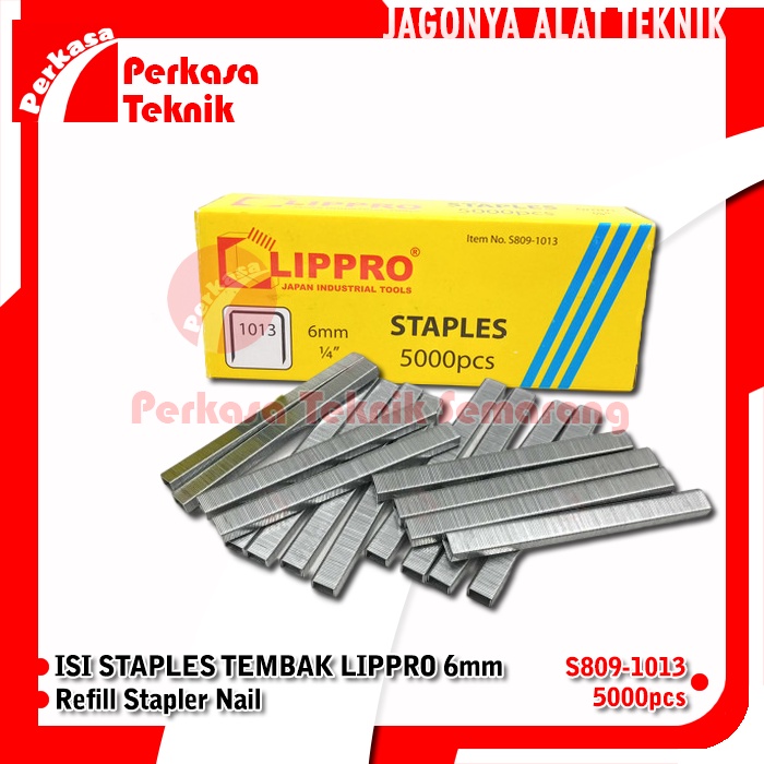 

LIPPRO 1013 Isi Staples Tembak Jok 6 mm 5000 pcs Paku Tembak Stapler