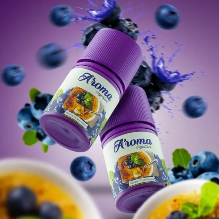 AROMA V2 SIGNATURE BLUEBERRY CREAM BRULEE FREEBASE 60ML BY FVB PROJECT