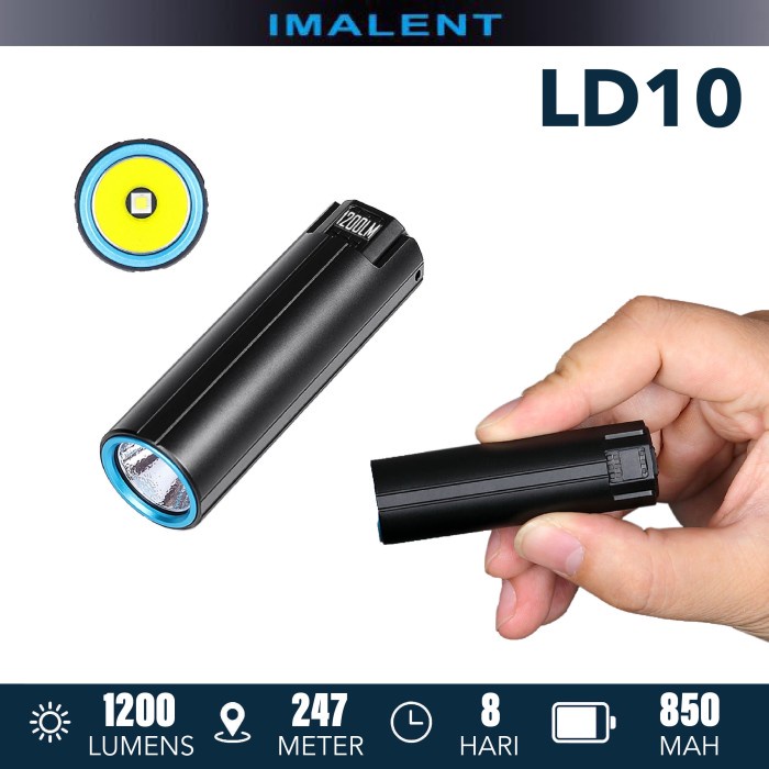 Terlaris Imalent Ld10 1200 Lumens Flashlight