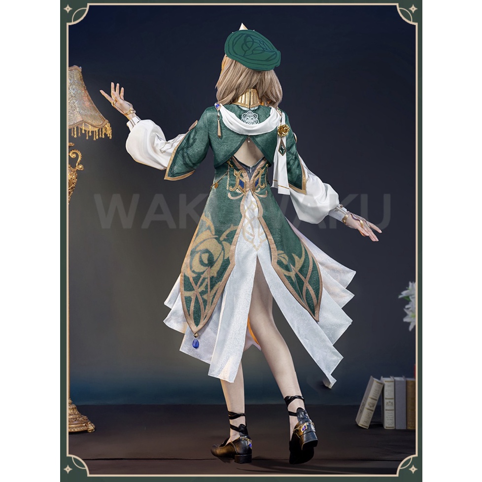 Lisa Cosplay Game Genshin Impact  Lisa A Sobriquet Under Shade Cosplay Costume Sumeru Plus Size