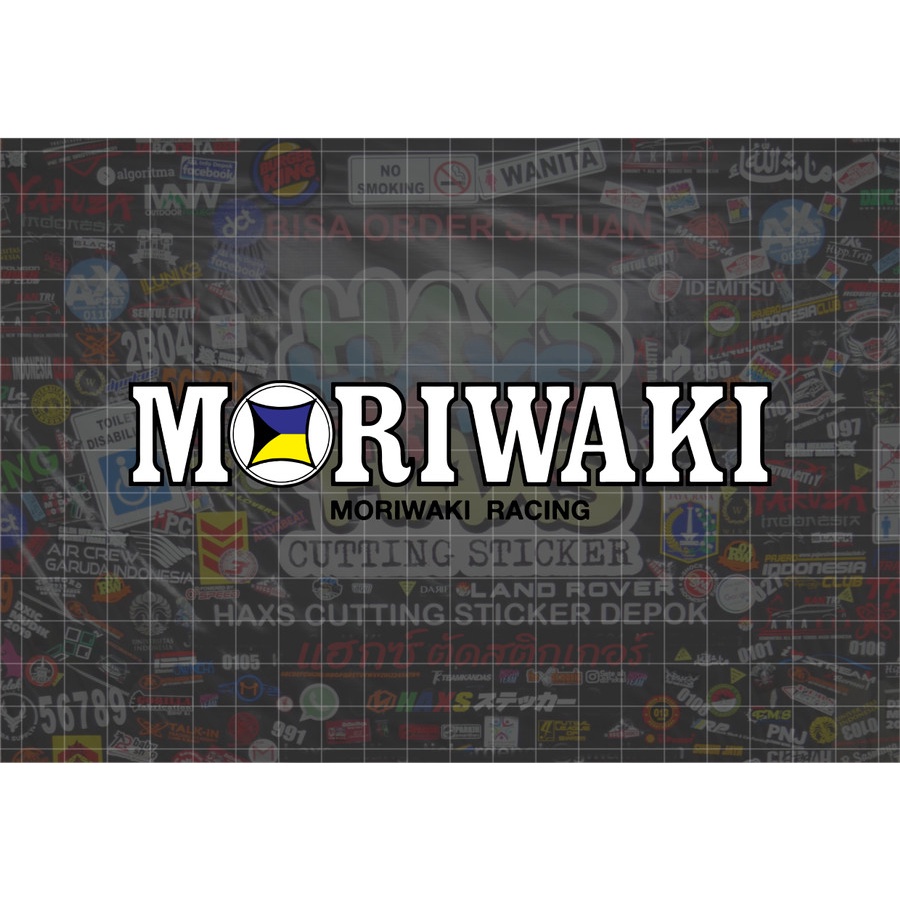 Cutting Sticker Moriwaki Racing Ukuran 15 Cm Untuk Motor