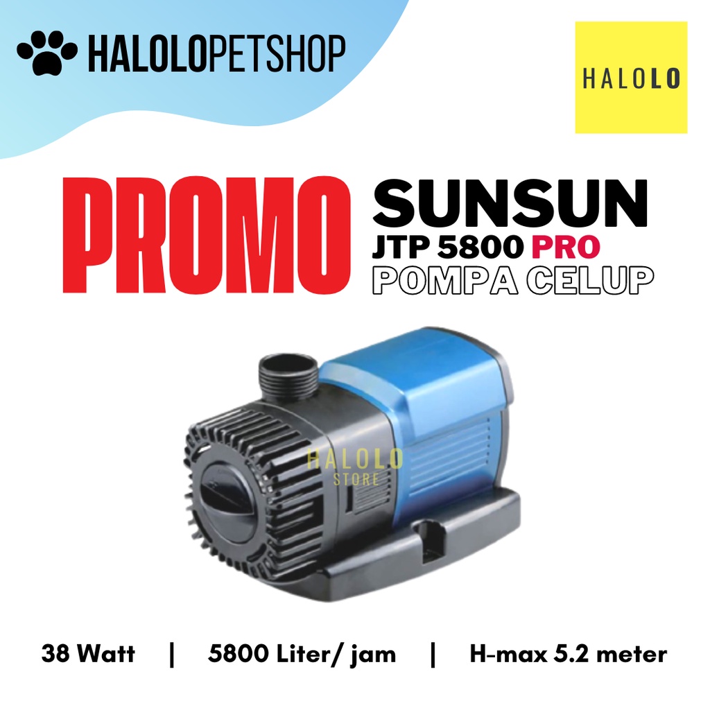 Pompa Sunsun JTP 5800 PRO Pompa Celup Kolam 5800 Liter Hemat Listrik