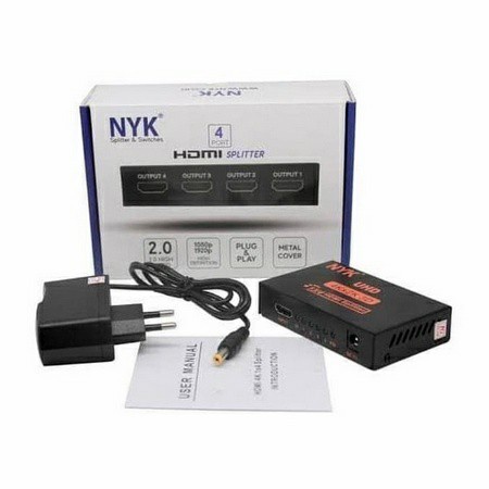 HDMI Splitter 4 port spliter / splitter 4 port
