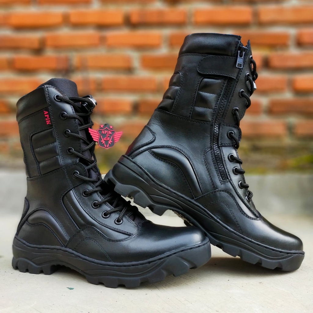 SEPATU PDL LGR DJR RJR SOL ARMY APIK KULIT SAPI ASLI SEPATU PDL TNI POLRI SECURITY SATPAM