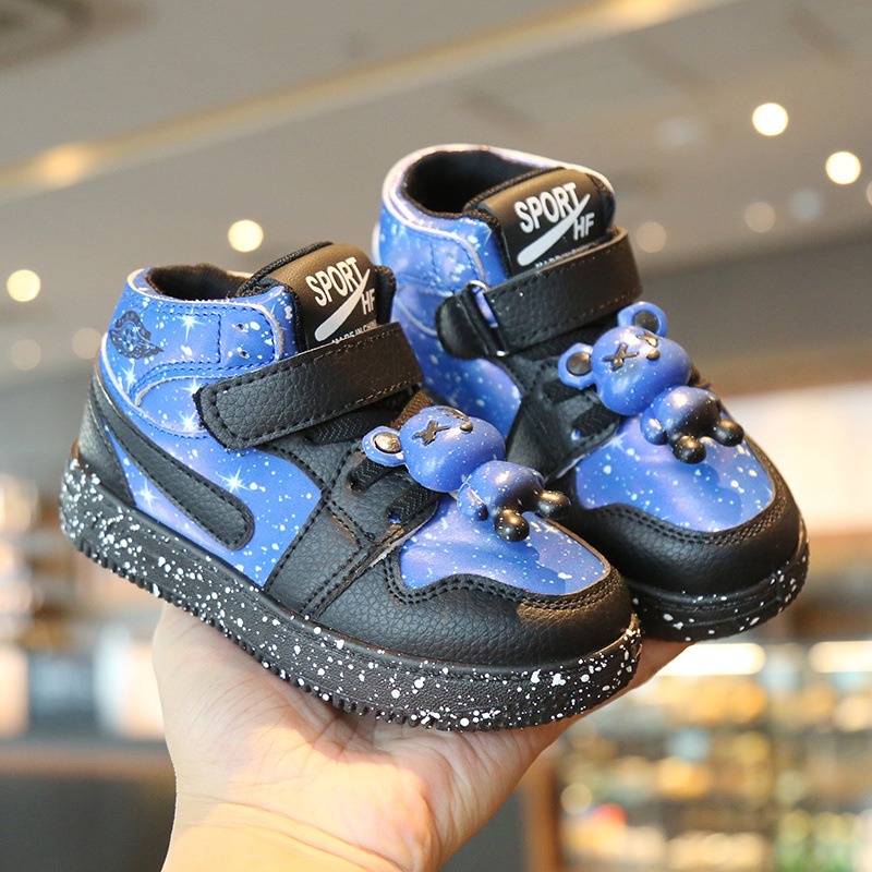 littlekiddoss Sepatu Sneakers Anak Bear Brick XX Sepatu Semi Boots Size 21-32 SH2301