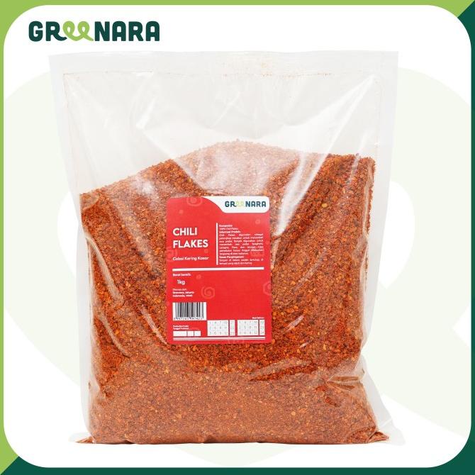 

Greenara Ground Chili Flakes 1kg / Cabai Kering Kasar 1kg ghe01