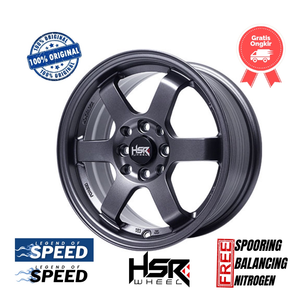 Velg HSR Ring 15 Lubang 8x100-114,3 TOKYO 657C