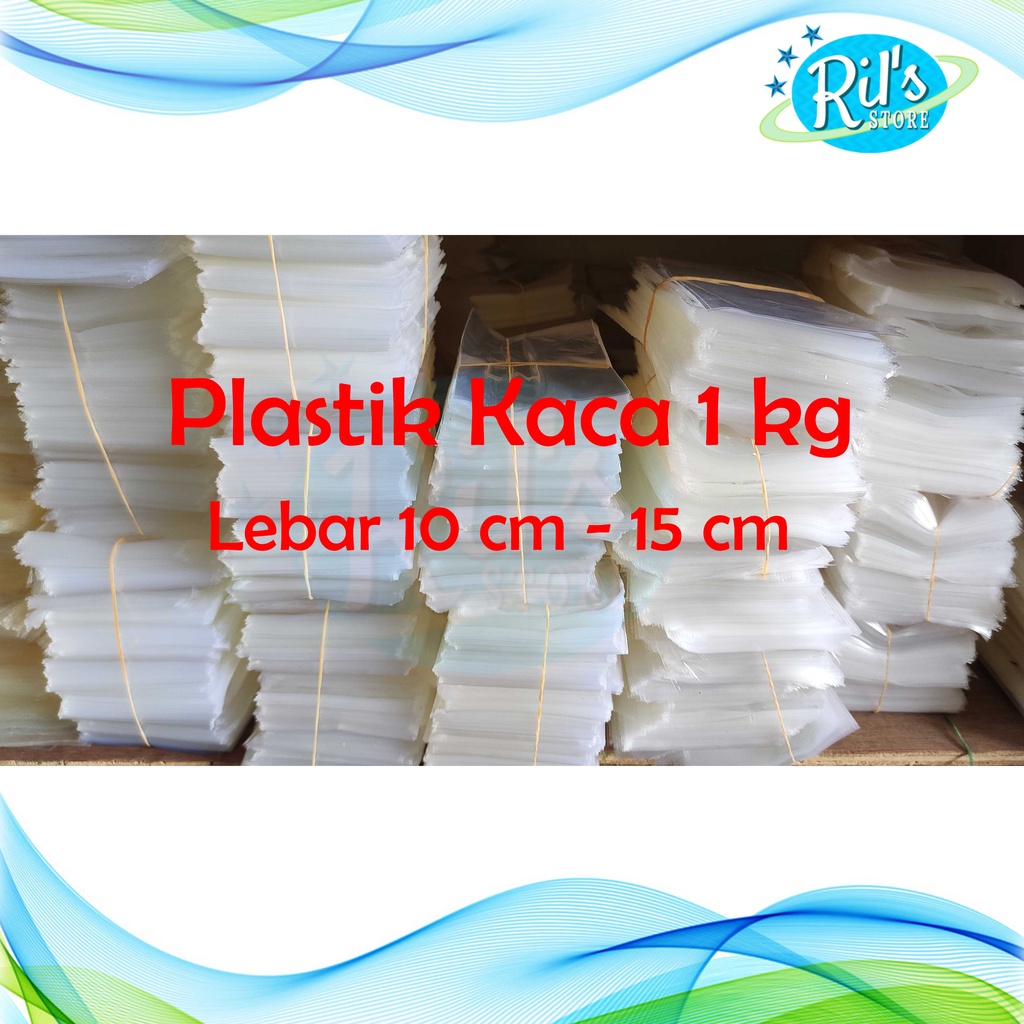 

Plastik OPP Kaca 10cm - 15cm - Souvenir - Plastik Bening Aksesoris Tanpa Lem ( Per 1 KILO ) Ukuran Lebar 10 cm - 15 cm