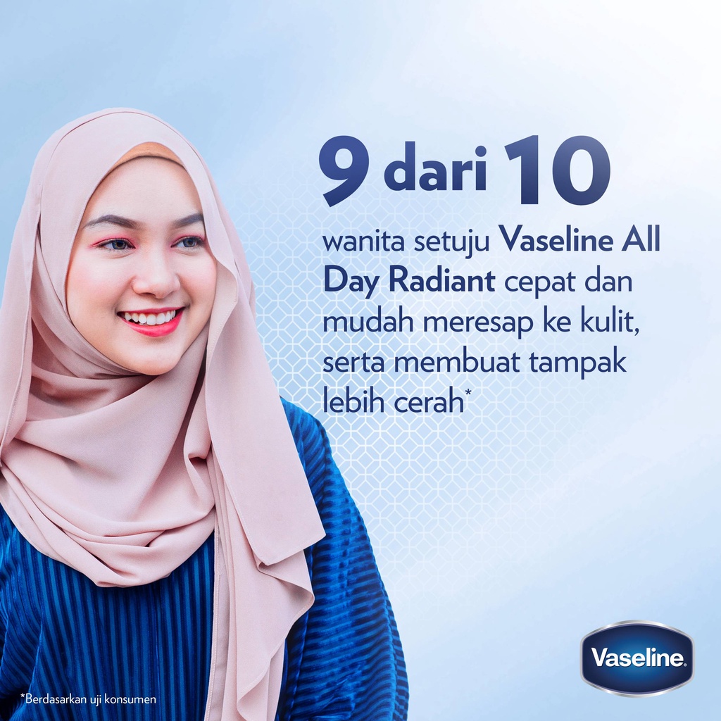 Vaseline Hijab Bright Cooling Body Serum - All Day Radiant Long Lasting Fragrance 180ML