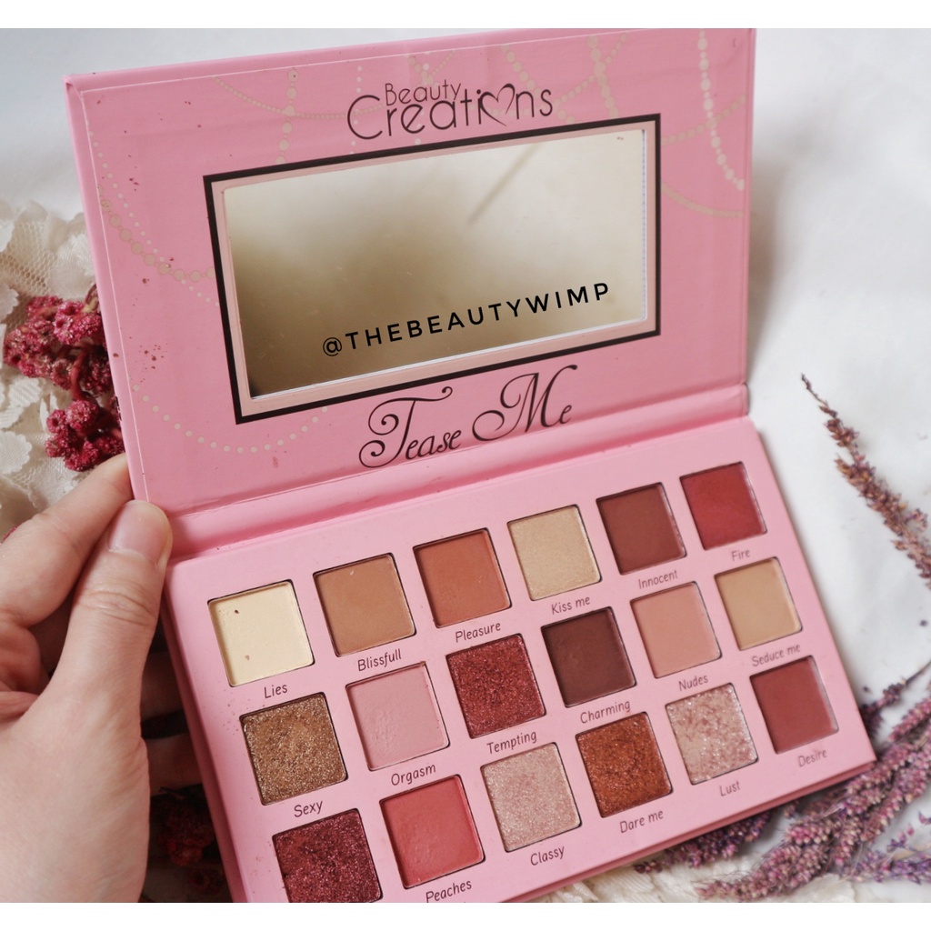 Shine Star - Makeup Beauty Creations Tease Me 18 Warna EYESHADOW Matte Pallete Anti Air dan Tahan Lam