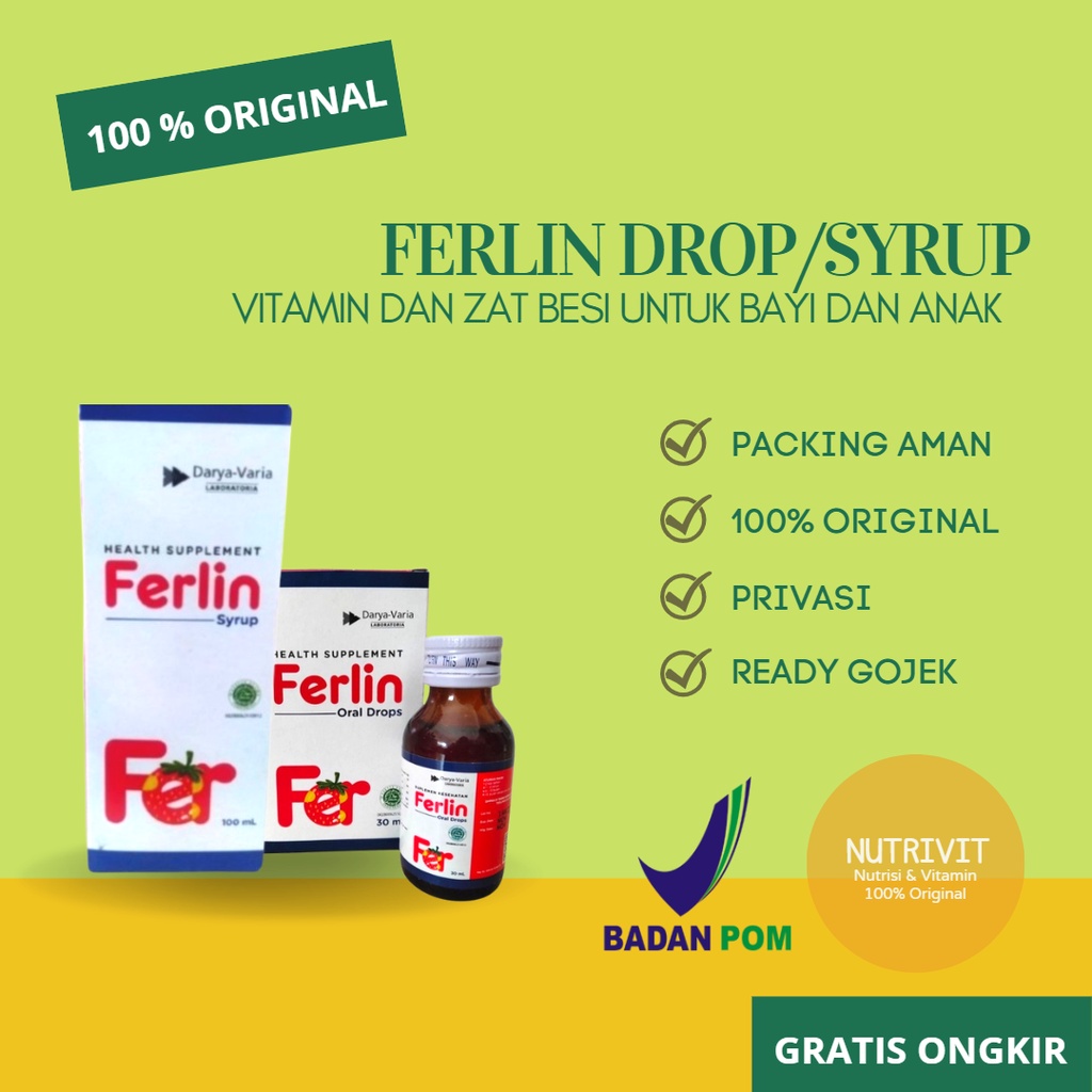 FERLIN DROP/SYRUP SUPLEMEN ZAT BESI