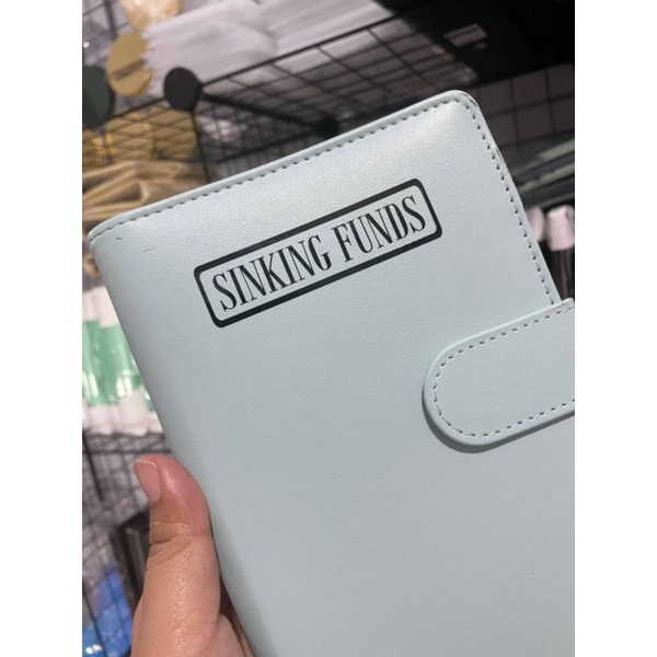 Cutting Sticker Sinking Funds Budgeting Keuangan Binder Zipper Pocket Label Nama Notebook Notepad