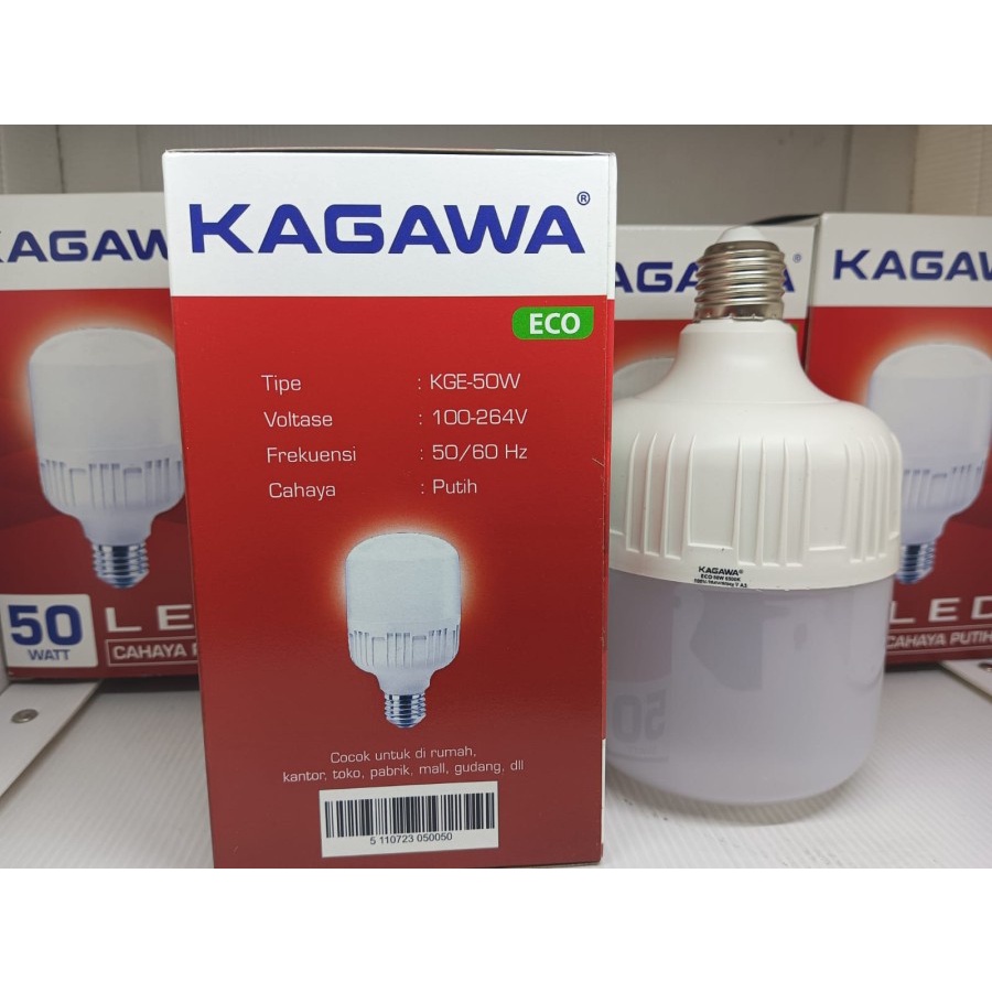 Lampu LED KAGAWA ECO Capsule 5W 10W 15W 25W 40W 50W 60W Bohlam LED Cahaya Putih