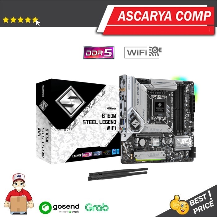 ASROCK B760M STEEL LEGEND WIFI (DDR5, Intel LGA 1700, Gen12, Gen13)