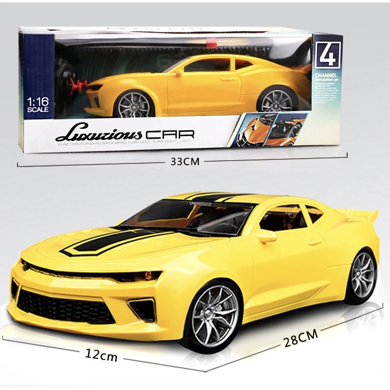 Mainan Remote Control Mobil Luxurious Car 1:16 ada Lampu LED dan Baterai Charge