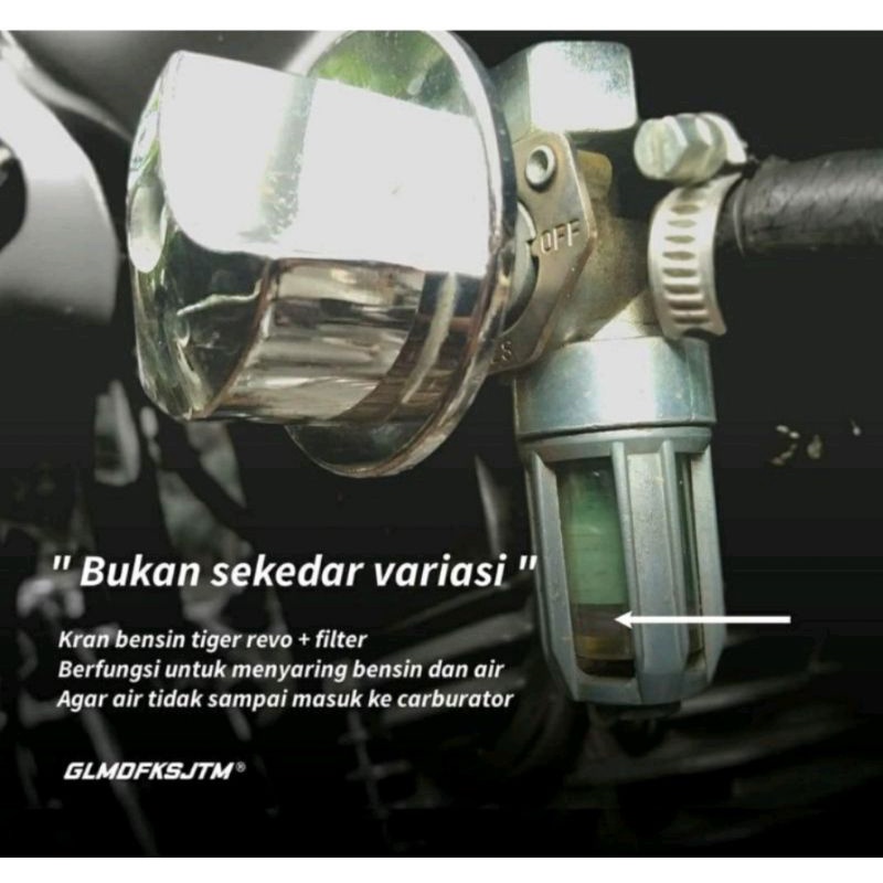 RK Filter bensin kran Megapro Tiger tirev filter keran kran Tiger Megapro (FILTER SAJA)