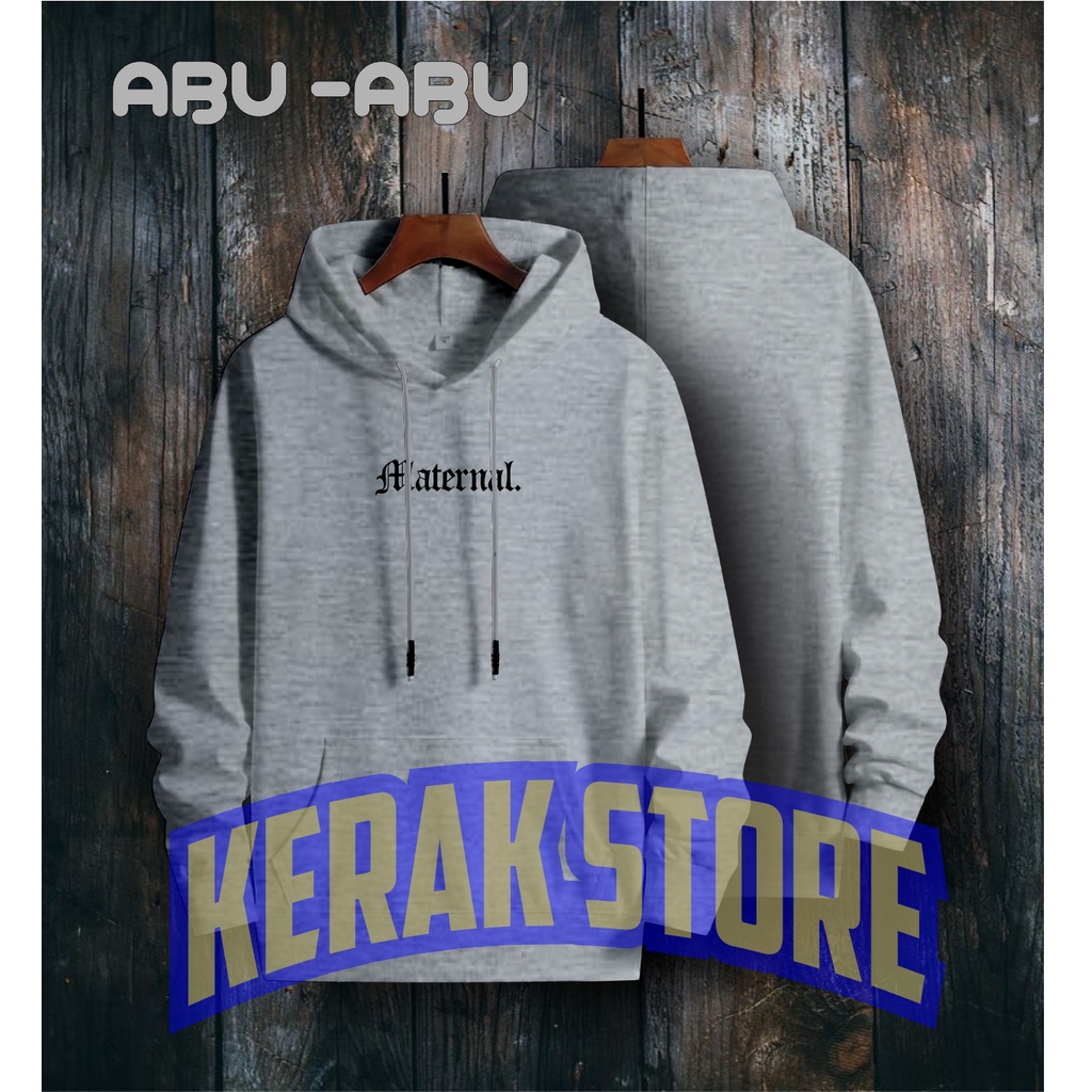 TERMURAH !! COD Jaket Sweater Hoodie Pria Distro maternalOriginal Big Size Jumbo M - XXL