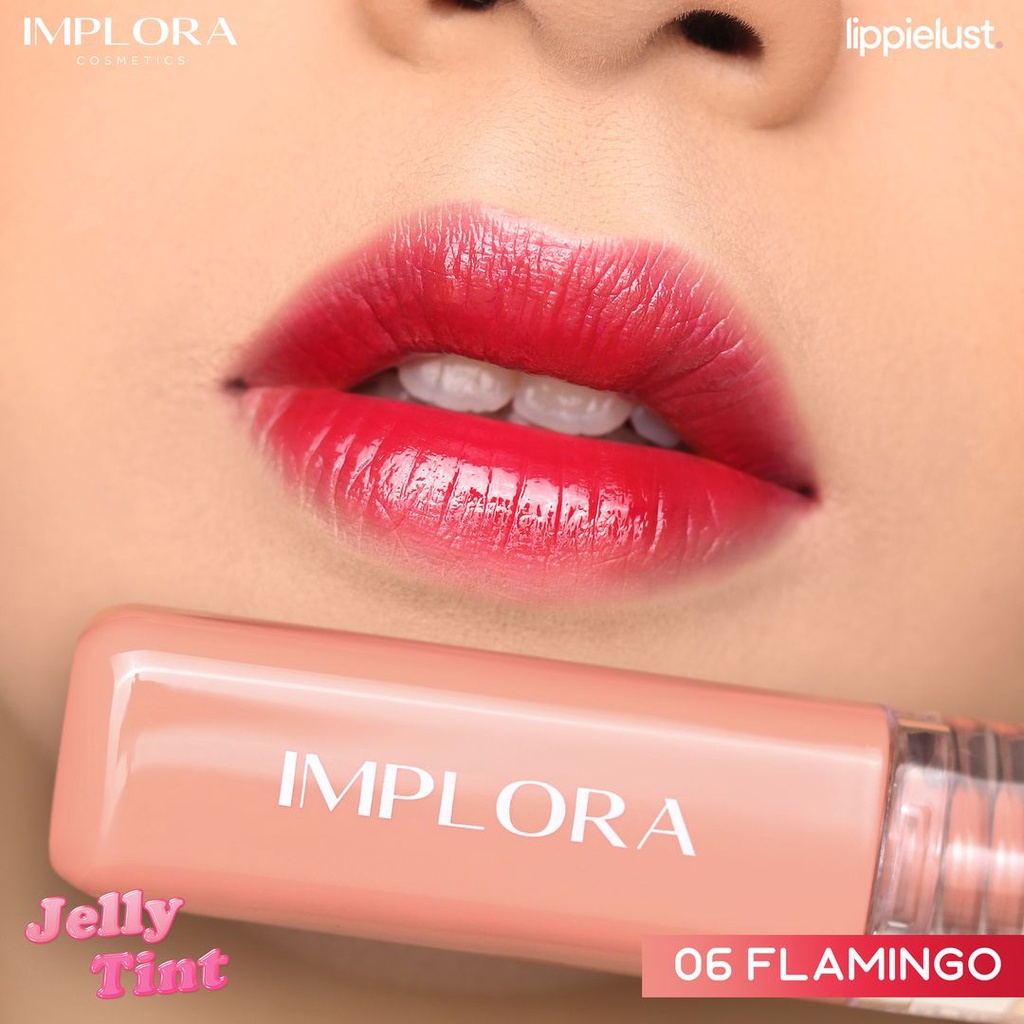 NUZ IMPLORA Cheek & Liptint | Impora Cheek & Lip Tint Liptin | Implora Jelly Tint | TnT Beauty Shop-06 FLAMINGO