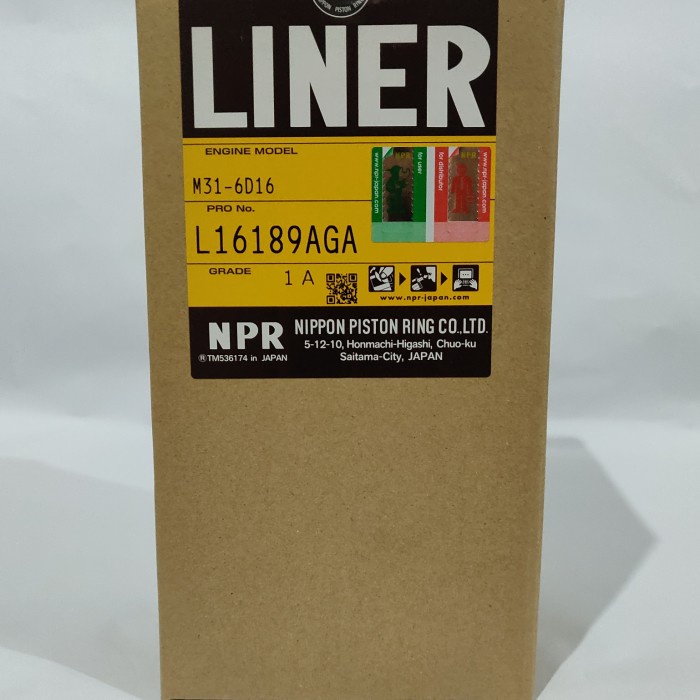 Liner Mitsubishi 6D16t NPR Japan (100% asli)