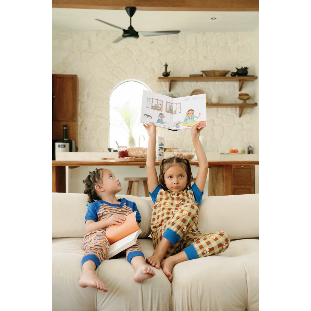 Bohopanna 1-10 Tahun Short Pajama Unisex Setelan Piyama Anak Disney Chip n Dale Anak Laki Laki