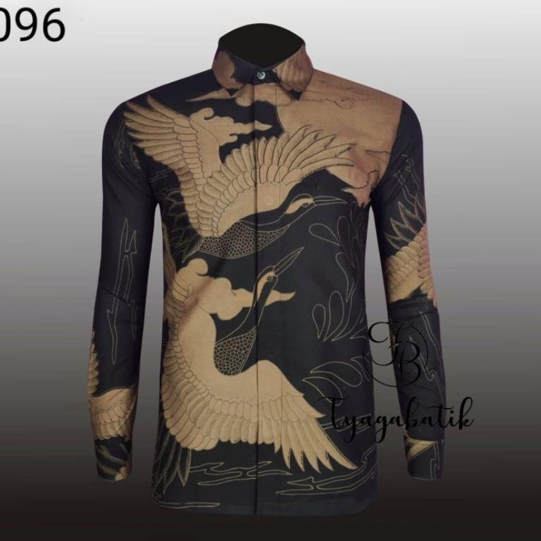 CHEKOUT Kemeja Batik Slimfit Lapis Furing Premium 096 Tyaga Batik
