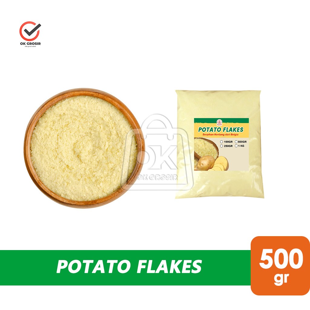 

Potato Flakes / Tepung Kentang Kering Serpih (500 gr)
