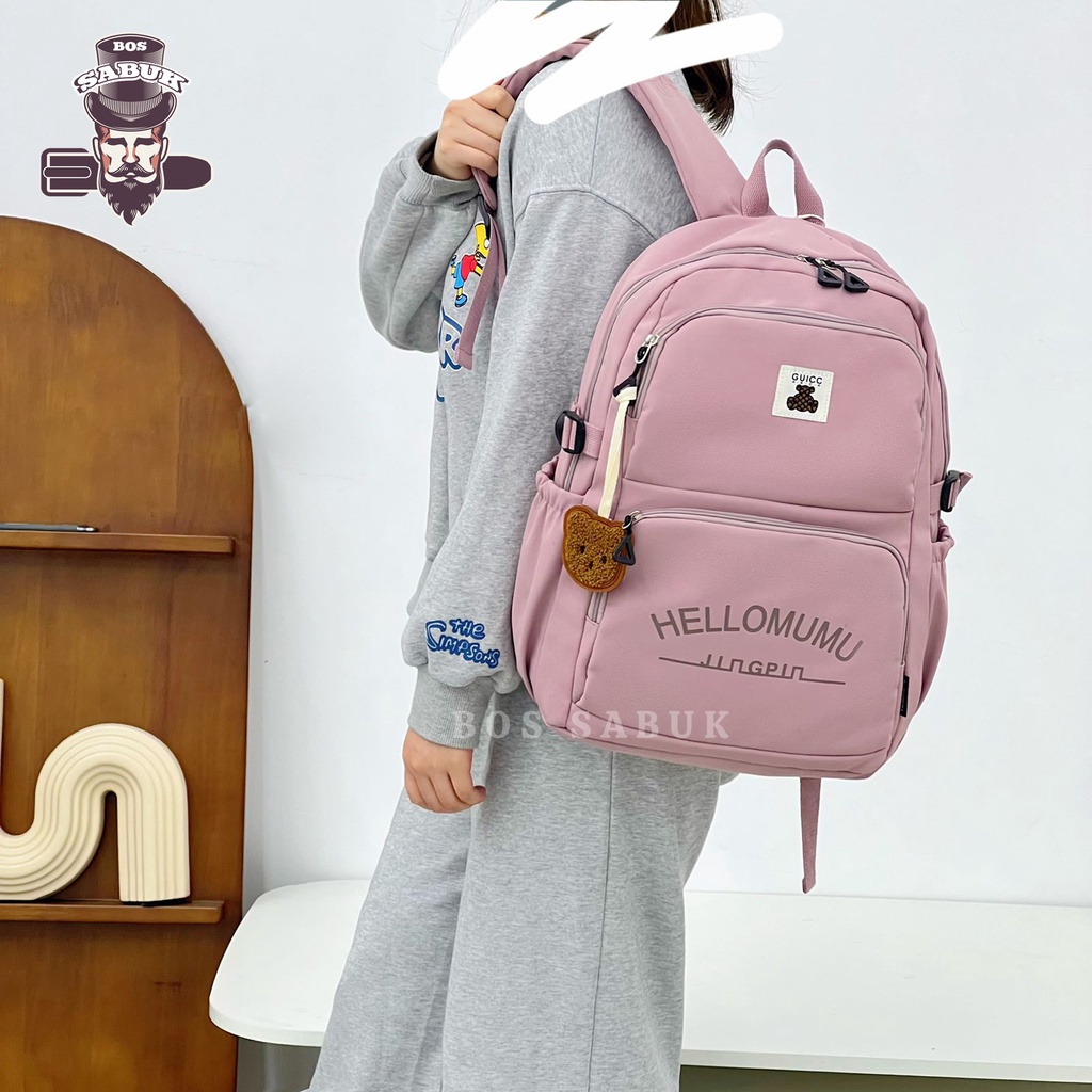 Bag Tas Ransel Wanita Ala Korea Multifungsi School Backpack Perempuan Stylish-BS292