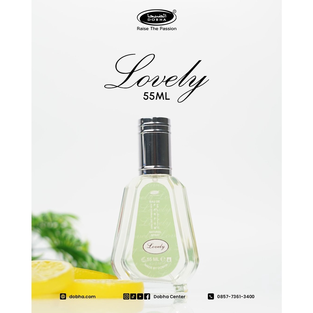 Parfum Dobha Spray Aroma LOVELY 55ML Original