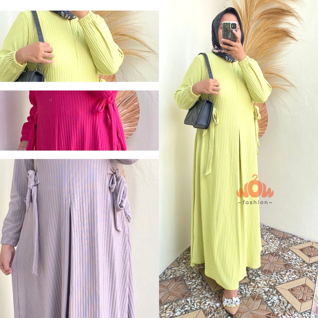 WOW-ZL ZULIAN  DRESS KNIT HORNET PREMIUM /GAMIS KNIT HORNET WANITA//GAMIS BAHAN KNIT//GAMIS KEKINIAN // DRESS KONDANGAN // DRESS BUSUI //  DRESS KEKINIAN // DRESS LEBARAN // GAMIS VIRAL
