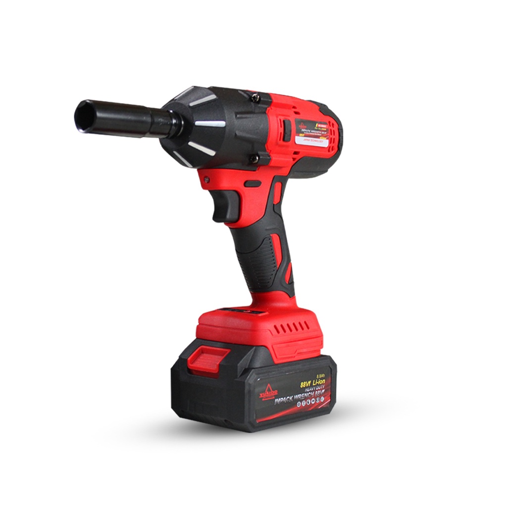 YUKIDO CORDLESS IMPACT WRENCH BRUSHLESS 600N.M impact baterai 48VF MESIN BOR UNTUK BAUT MOBIL impact YUKIDO48v original 2 baterai impek baterai