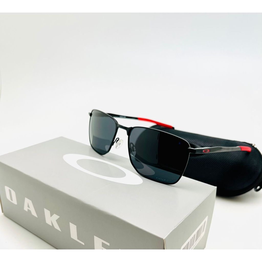 NEW KACAMATA HITAM PRIA OAKLEY EJECTOR 4042 POLARIZED AUTHENTIC SERIES BLACK RED FULLSET