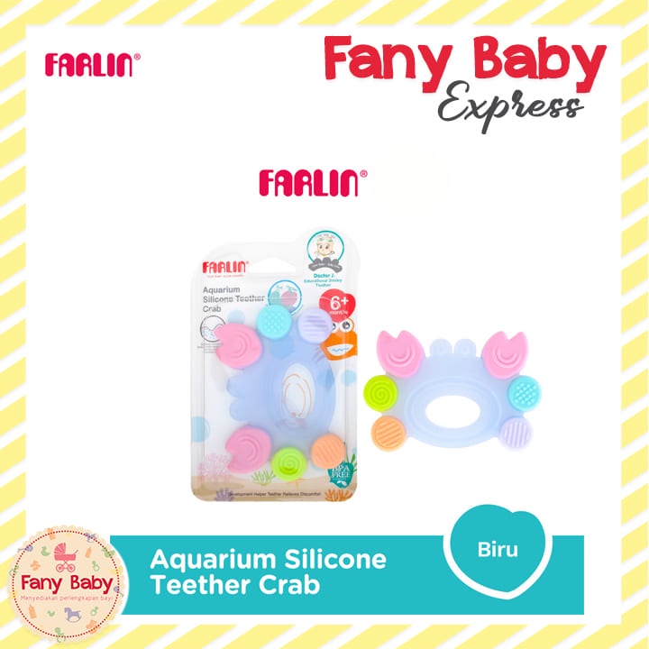 FARLIN AQUARIUM SILICONE TEETHER CRAB