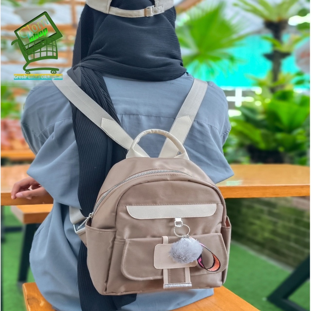 Tas Ransel Wanita Mini Punggung Gaya Kekinian