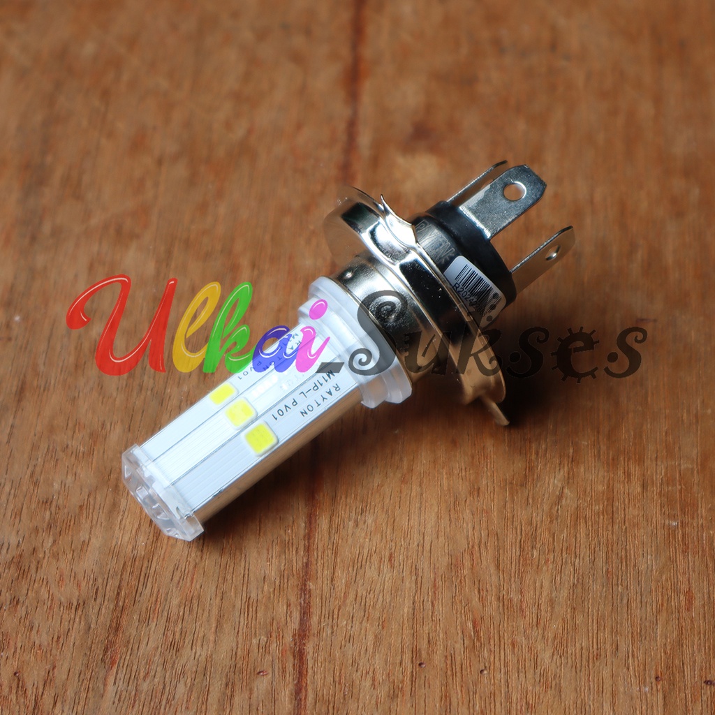 Lampu LED New Variasi Colok Motor Sport H4 Arus DC Sampai 15V Hemat Energi Khusus Moge Putih Universal Murah