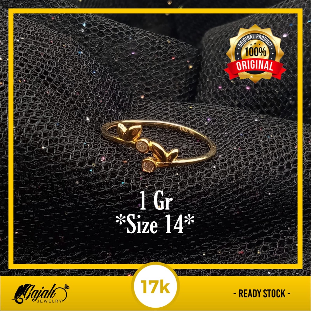 Cincin Emas 17K - 1 Gr Kadar 750 - 4460